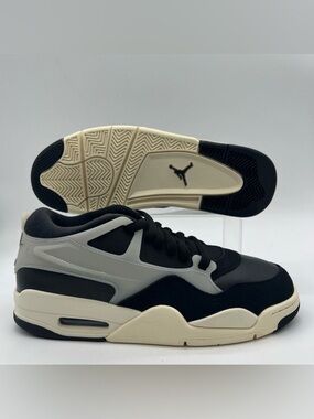 Nike Air Jordan 4 RM Black Sail Casual Sneakers Youth Size 6 NEW